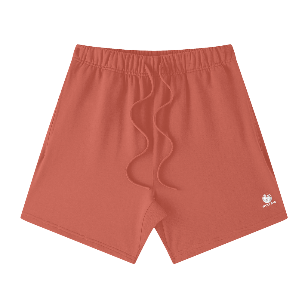 Unisex Earth Tone Loose Fit Cotton Shorts