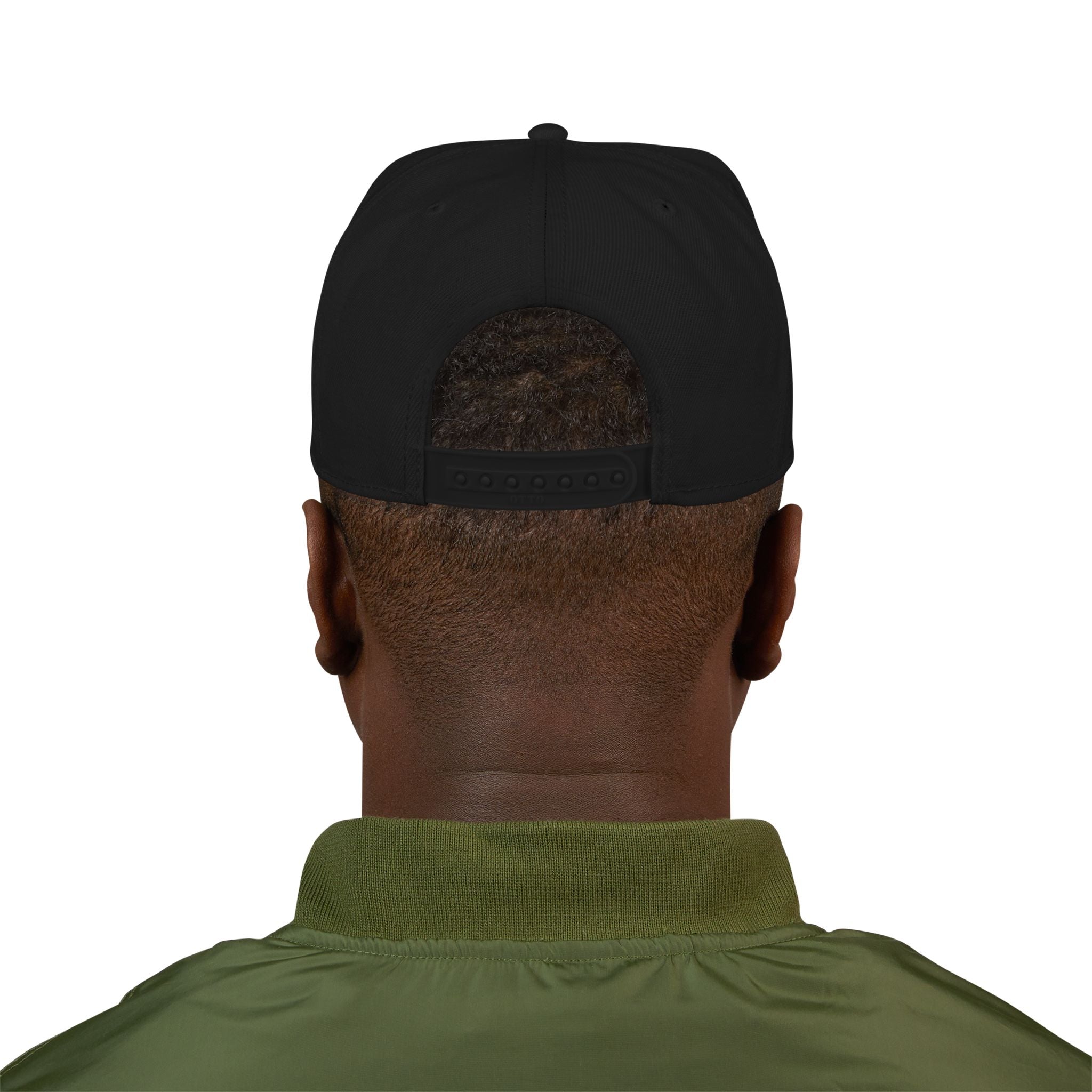 Embroidered Ram Crest Snapback Hat — Adjustable Two-Tone Streetwear Cap