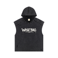 Snow Washed Boxy Hooded Tank Top