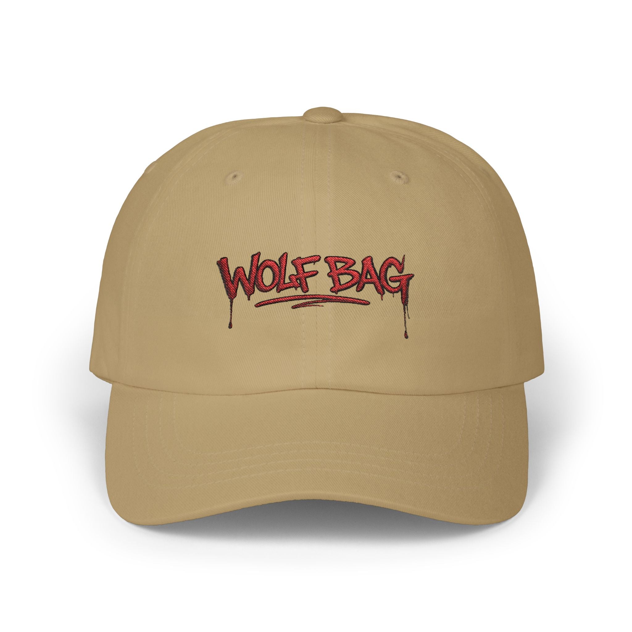 Wolf Bag Dad Cap — Embroidered Streetwear Baseball Hat