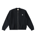 Essential Zip-Up Fleeced Varsity Jacket