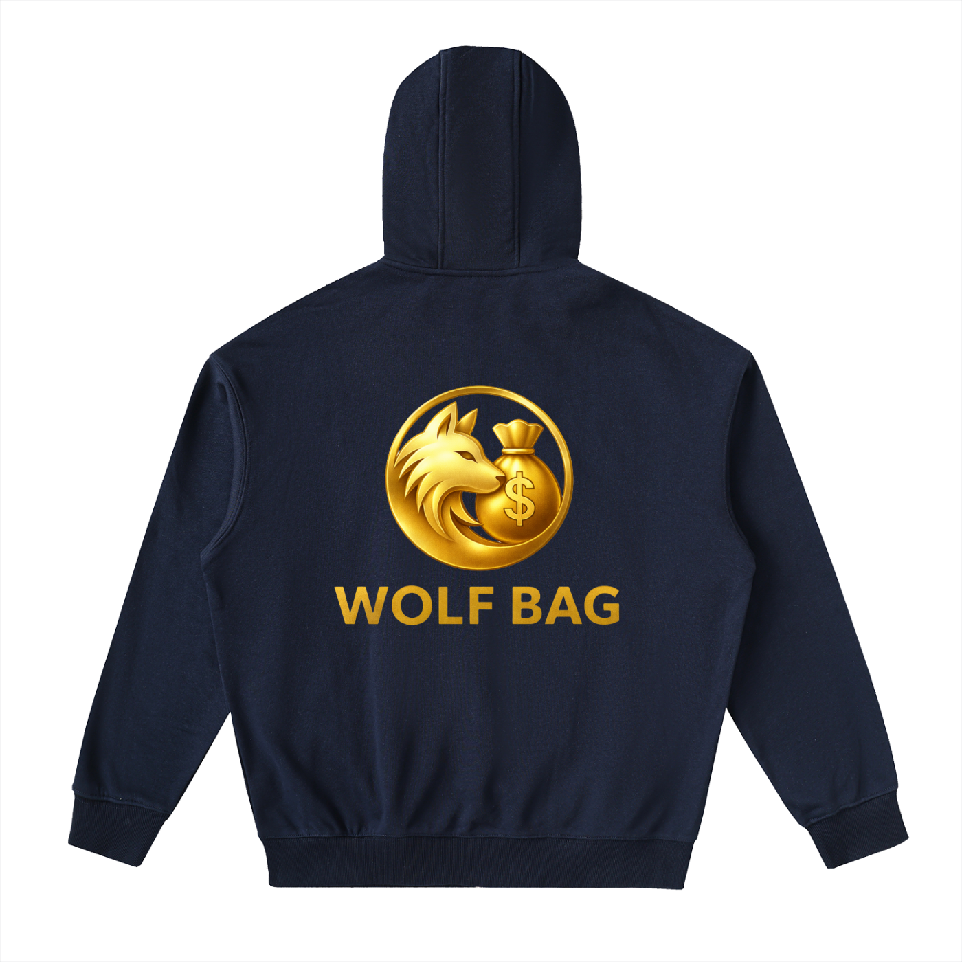 Drop-Shoulder Zip Up Hoodie