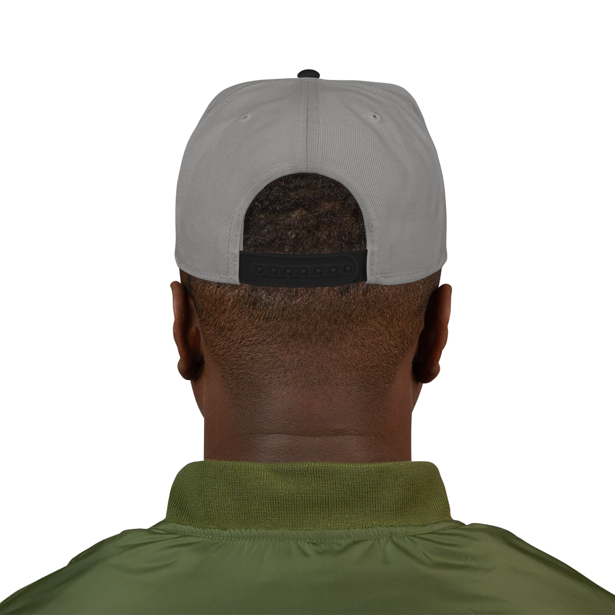 Embroidered Ram Crest Snapback Hat — Adjustable Two-Tone Streetwear Cap