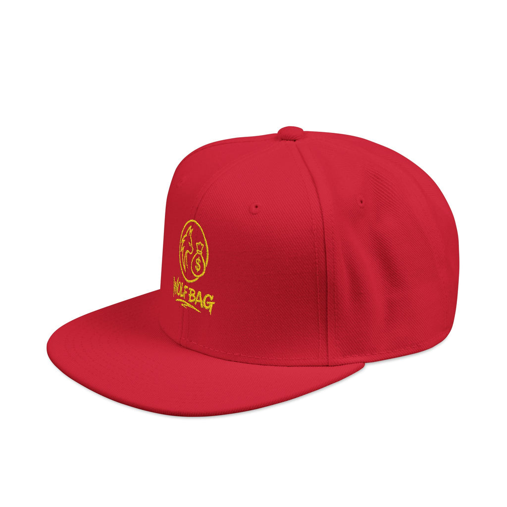 Embroidered Ram Crest Snapback Hat — Adjustable Two-Tone Streetwear Cap