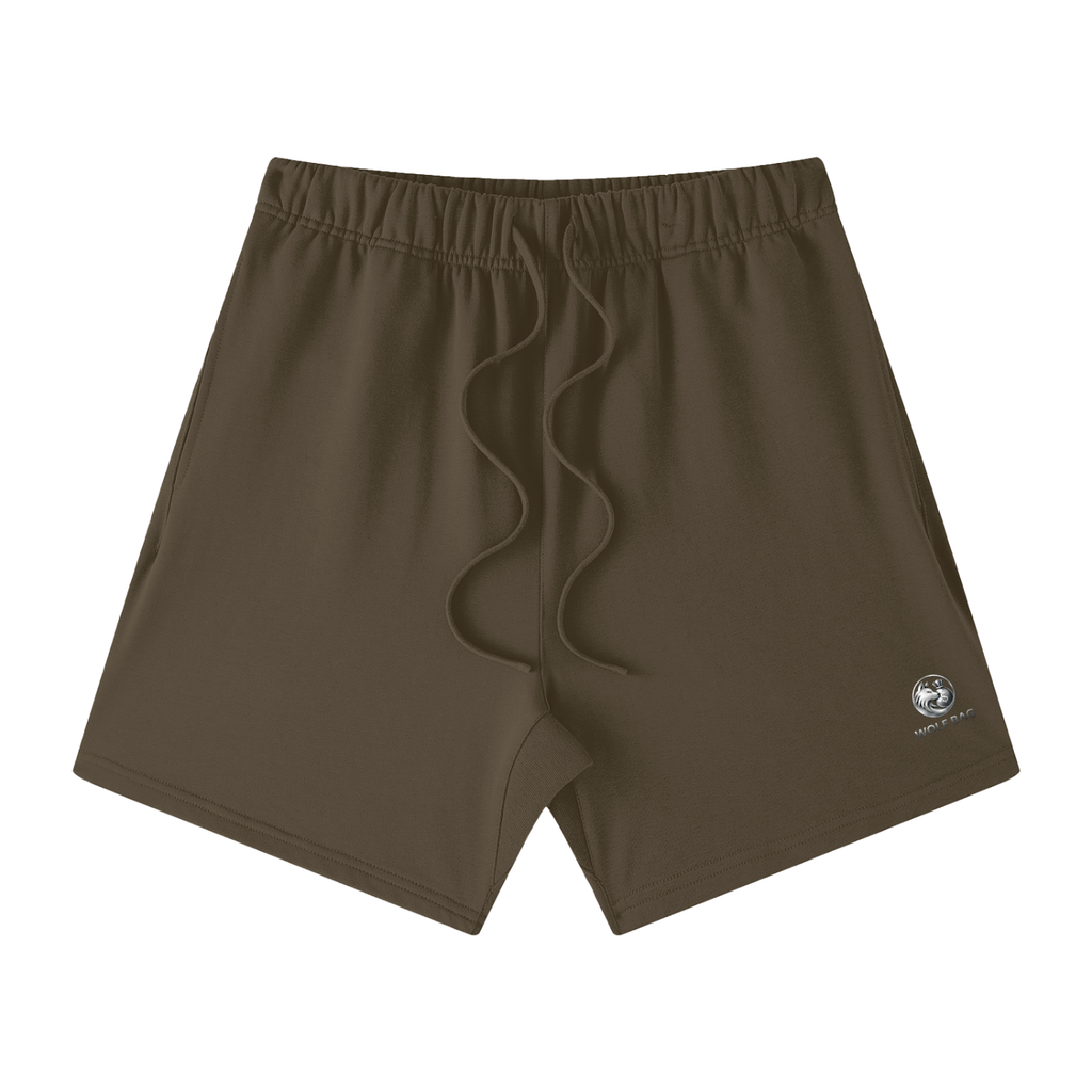Unisex Earth Tone Loose Fit Cotton Shorts