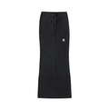 Dyed Washed Drawstring Maxi Skirt