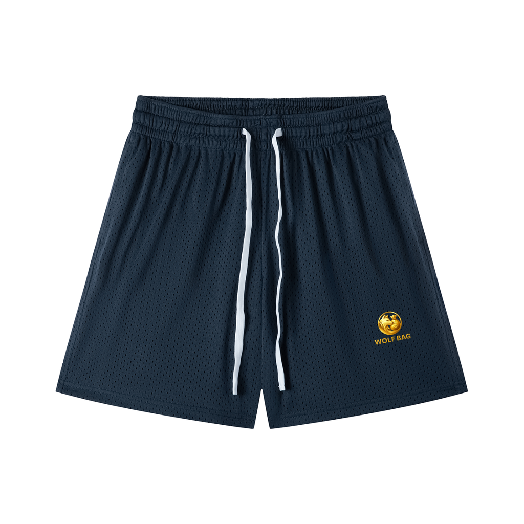 Mesh Drawstring Shorts