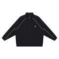 Reflection Striped Raglan Sleeve  Jacket