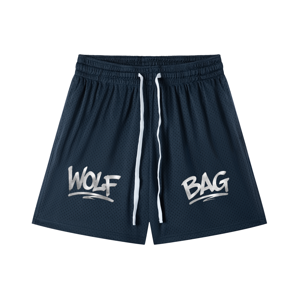 Mesh Drawstring Shorts