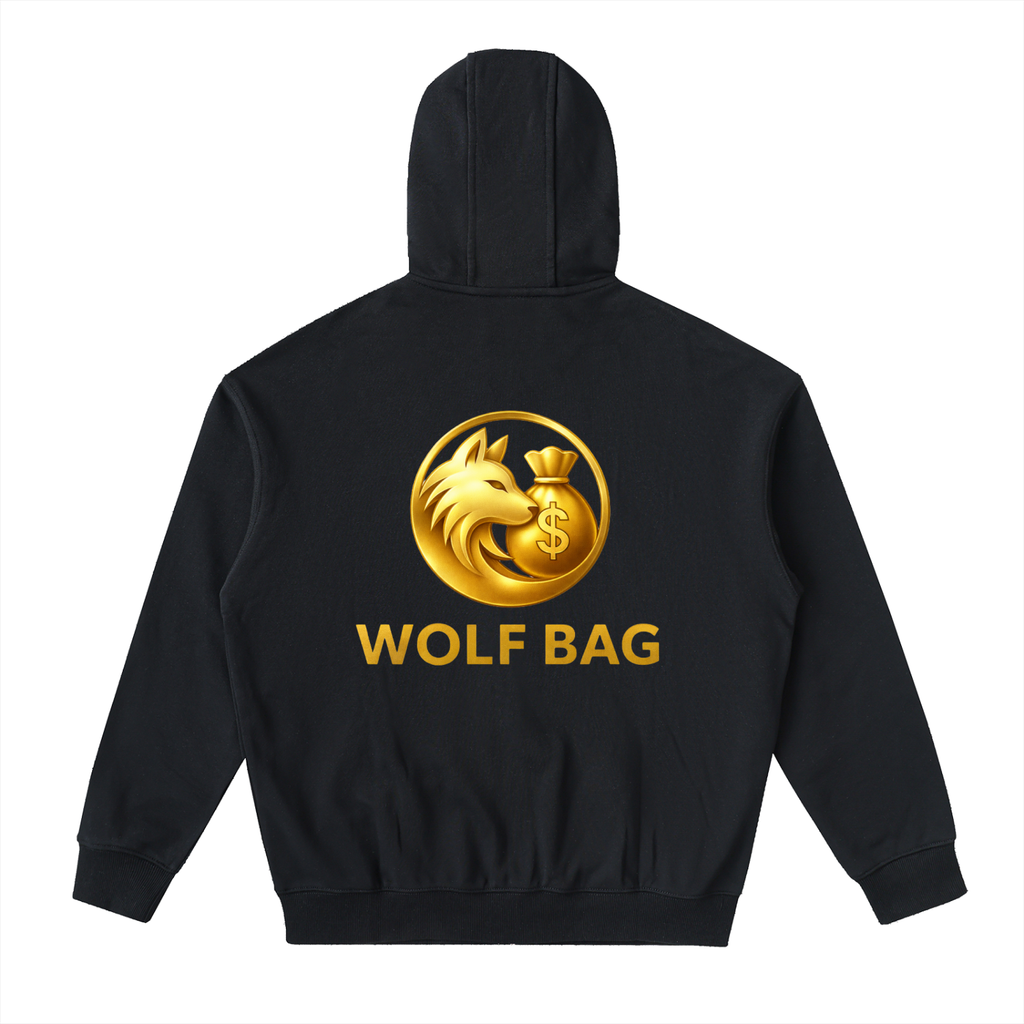 Drop-Shoulder Zip Up Hoodie