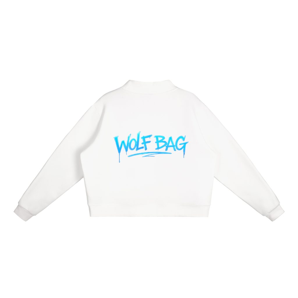 Essential Fleece Mock-Neck Crew Sweatshirt