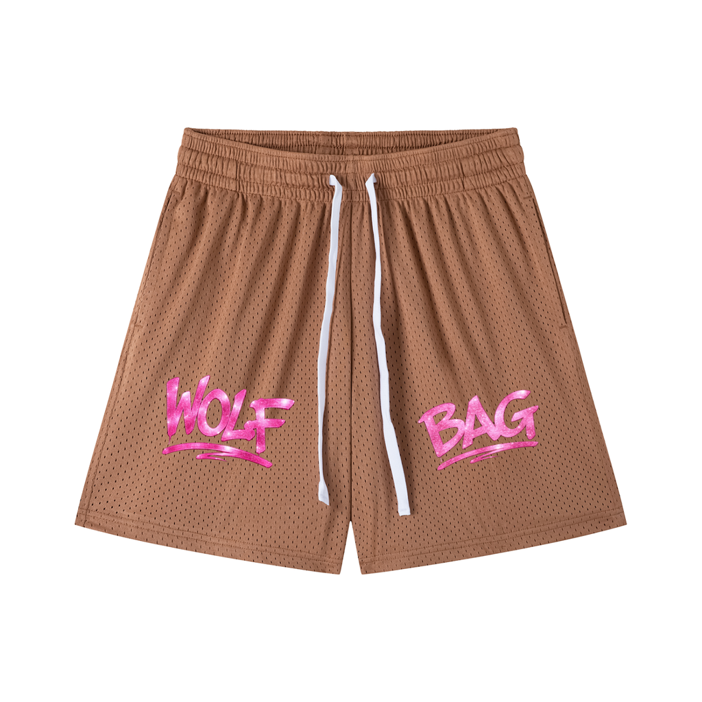 Mesh Drawstring Shorts