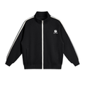 Contrast Side-Stripe Stand Collar  Jacket