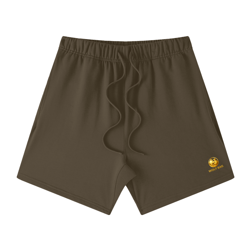 Unisex Earth Tone Loose Fit Cotton Shorts