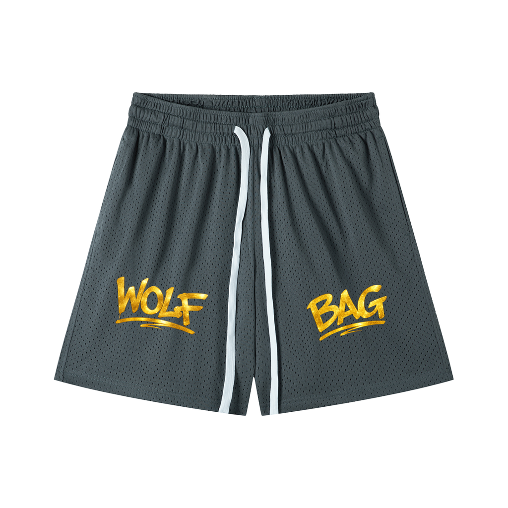 Mesh Drawstring Shorts