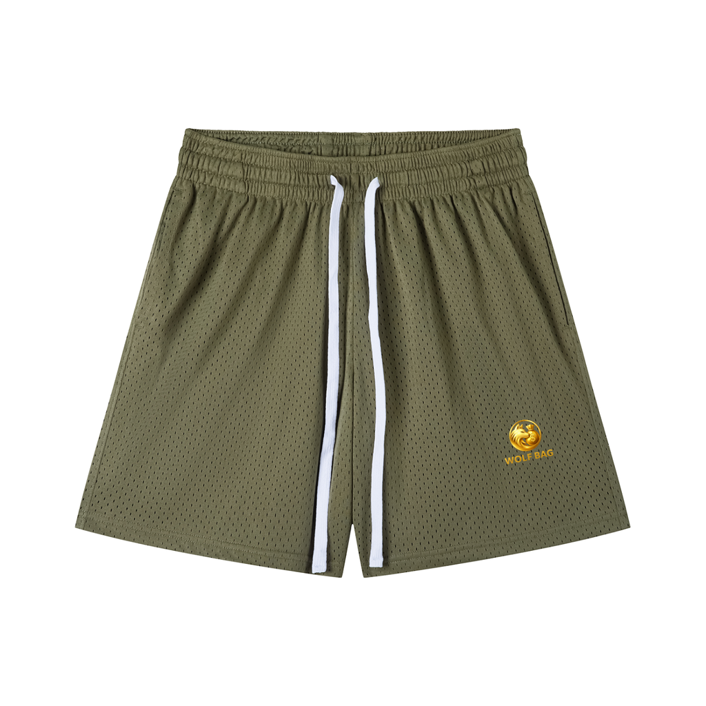 Mesh Drawstring Shorts