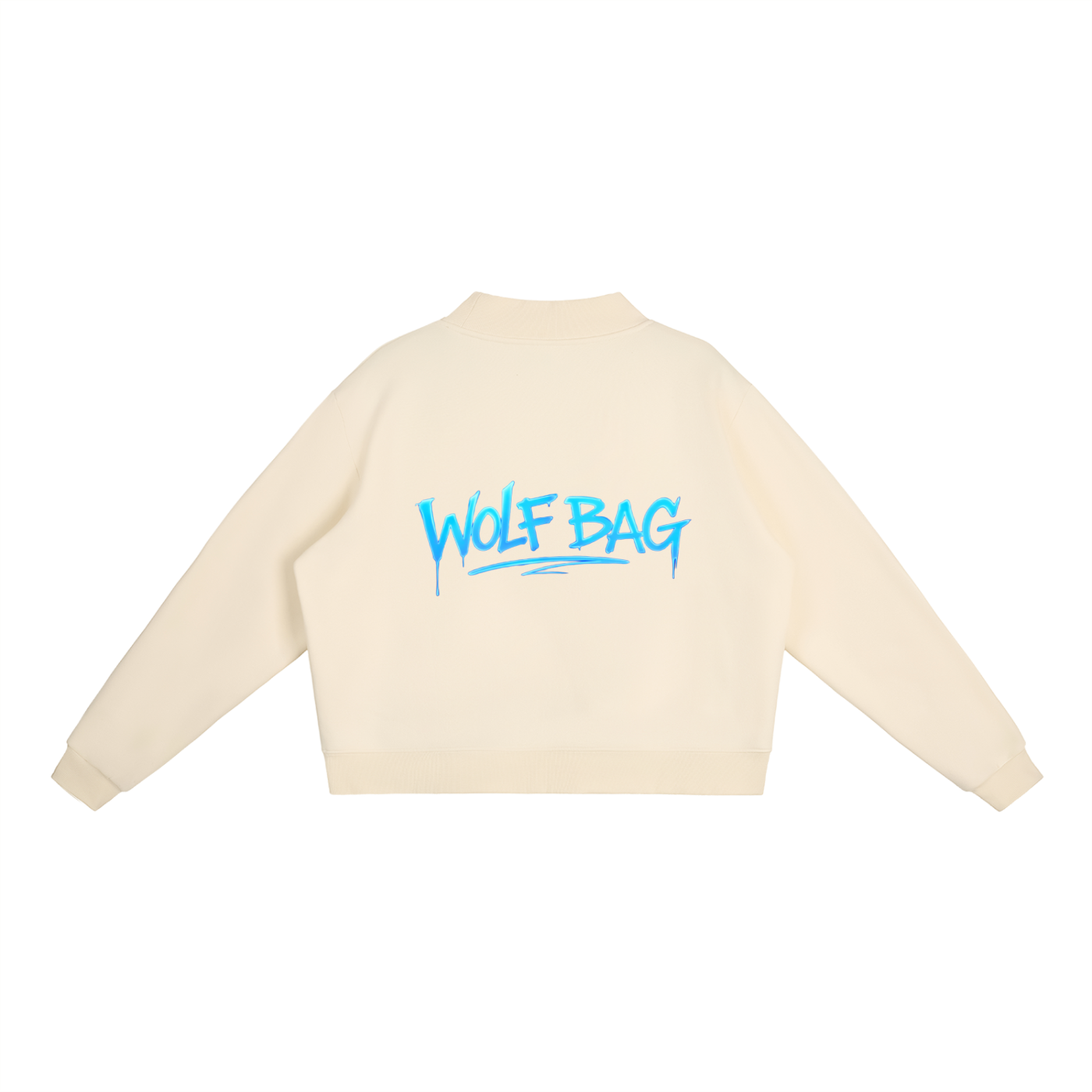 Essential Fleece Mock-Neck Crew Sweatshirt