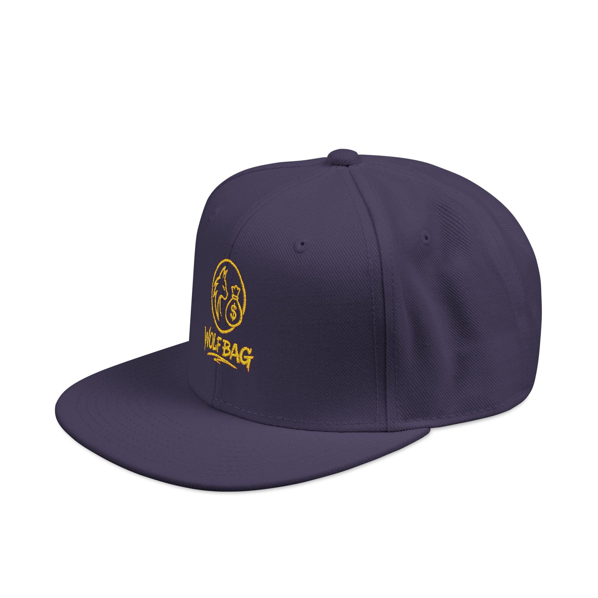 Embroidered Ram Crest Snapback Hat — Adjustable Two-Tone Streetwear Cap