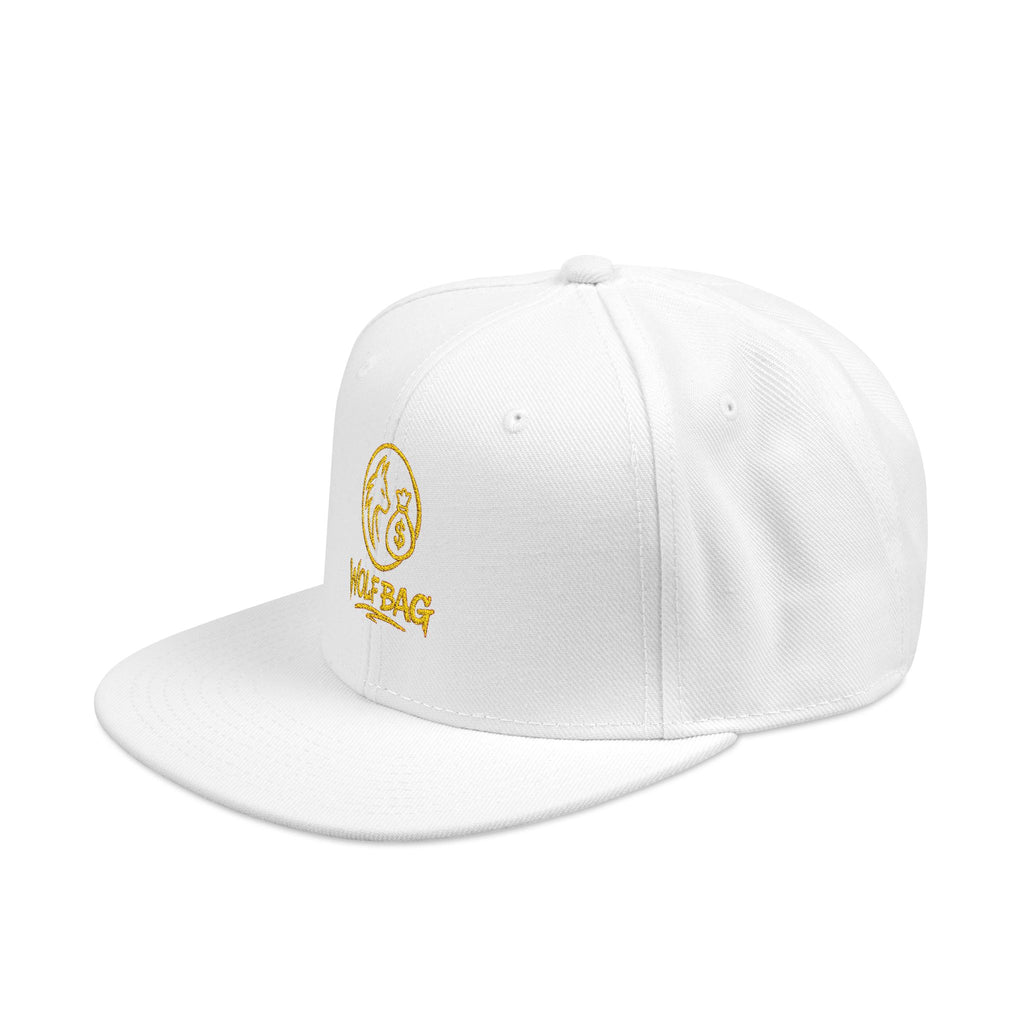 Embroidered Ram Crest Snapback Hat — Adjustable Two-Tone Streetwear Cap