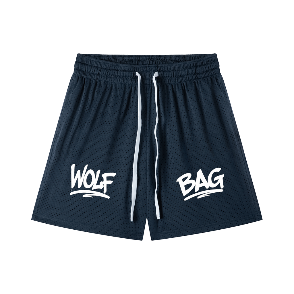 Mesh Drawstring Shorts