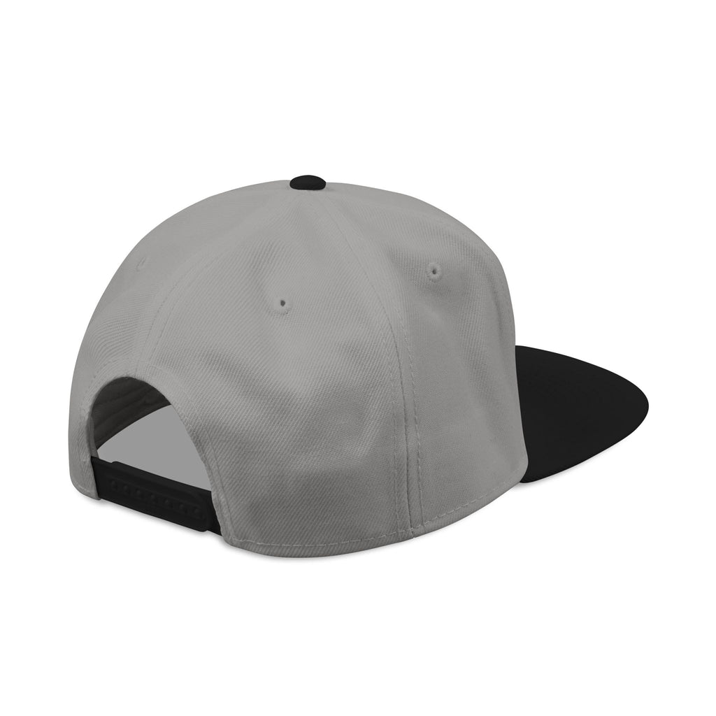 Embroidered Ram Crest Snapback Hat — Adjustable Two-Tone Streetwear Cap
