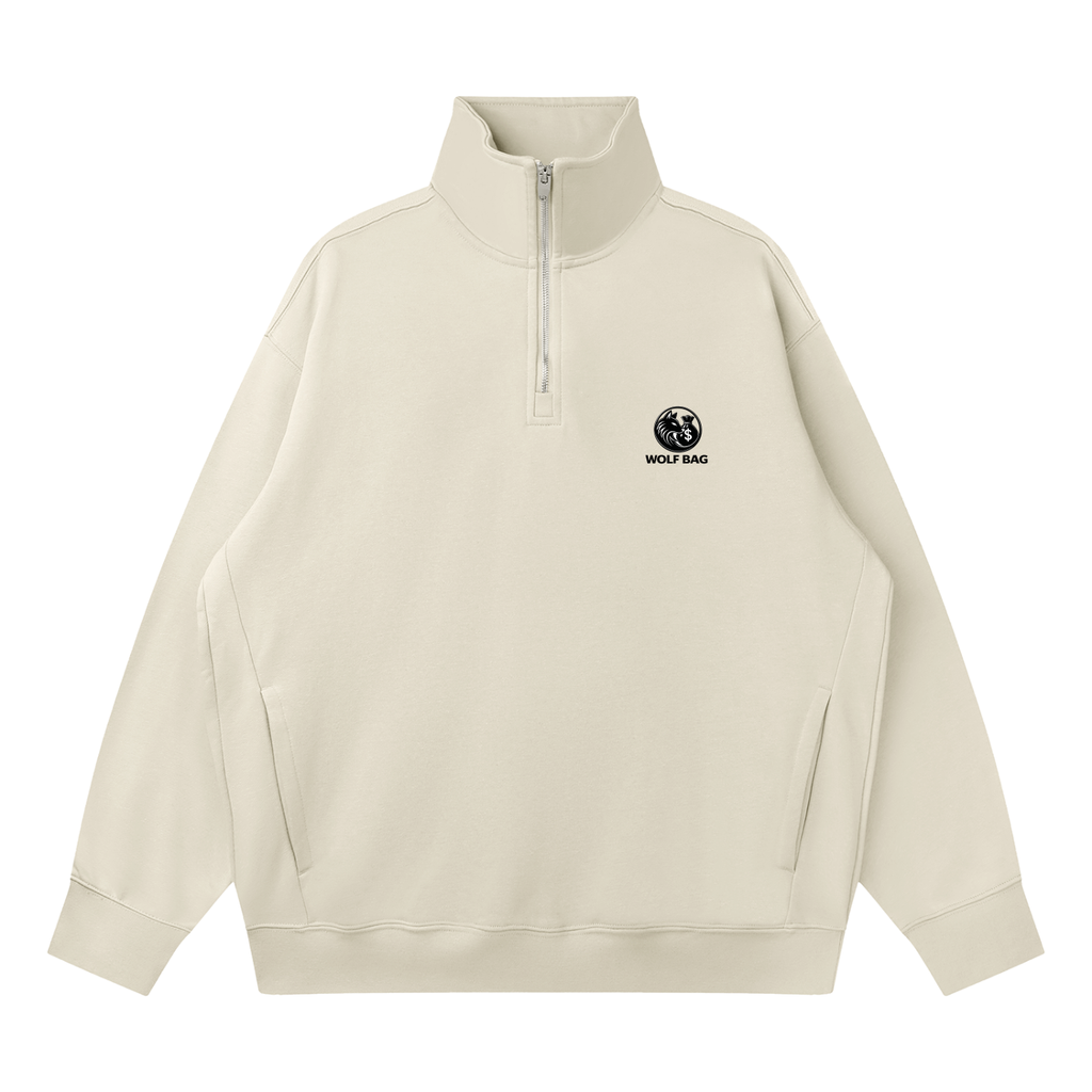 Quarter-Zip Drop Shoulder Sweatshirt