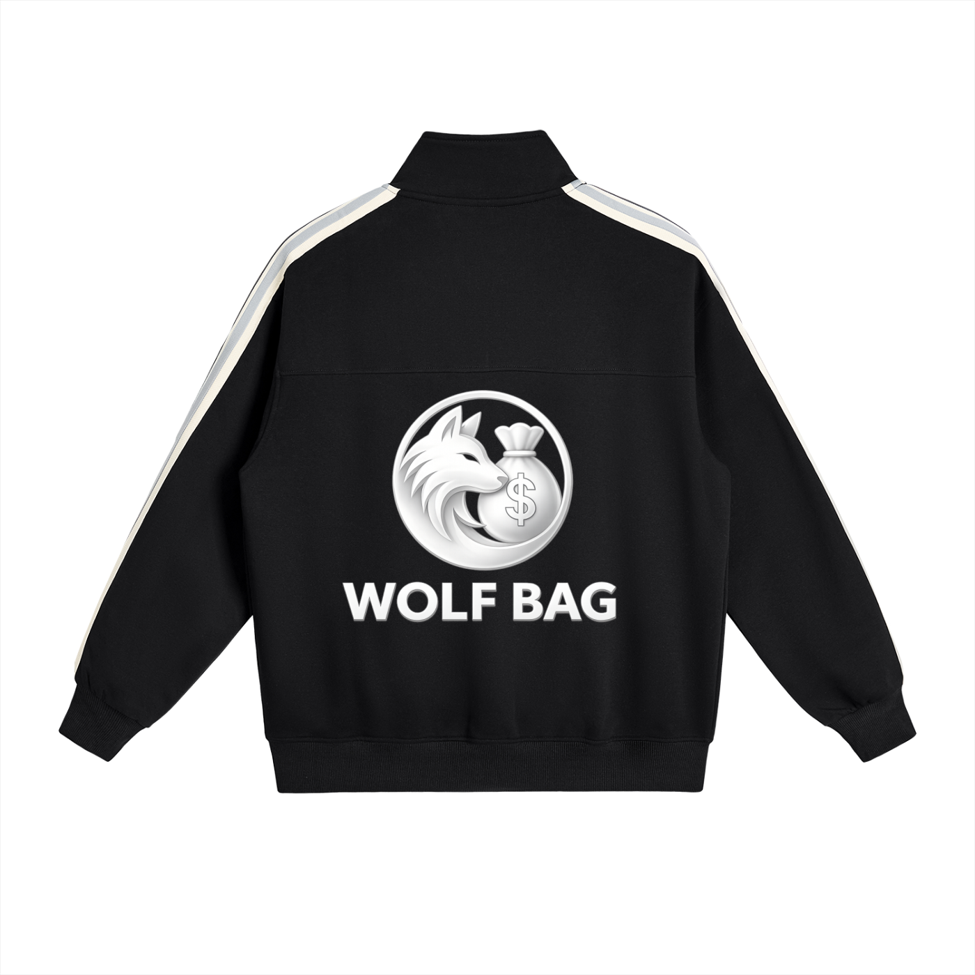 Contrast Side-Stripe Stand Collar  Jacket