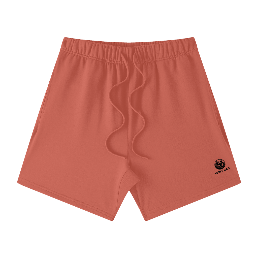 Unisex Earth Tone Loose Fit Cotton Shorts