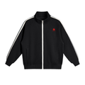 Contrast Side-Stripe Stand Collar  Jacket