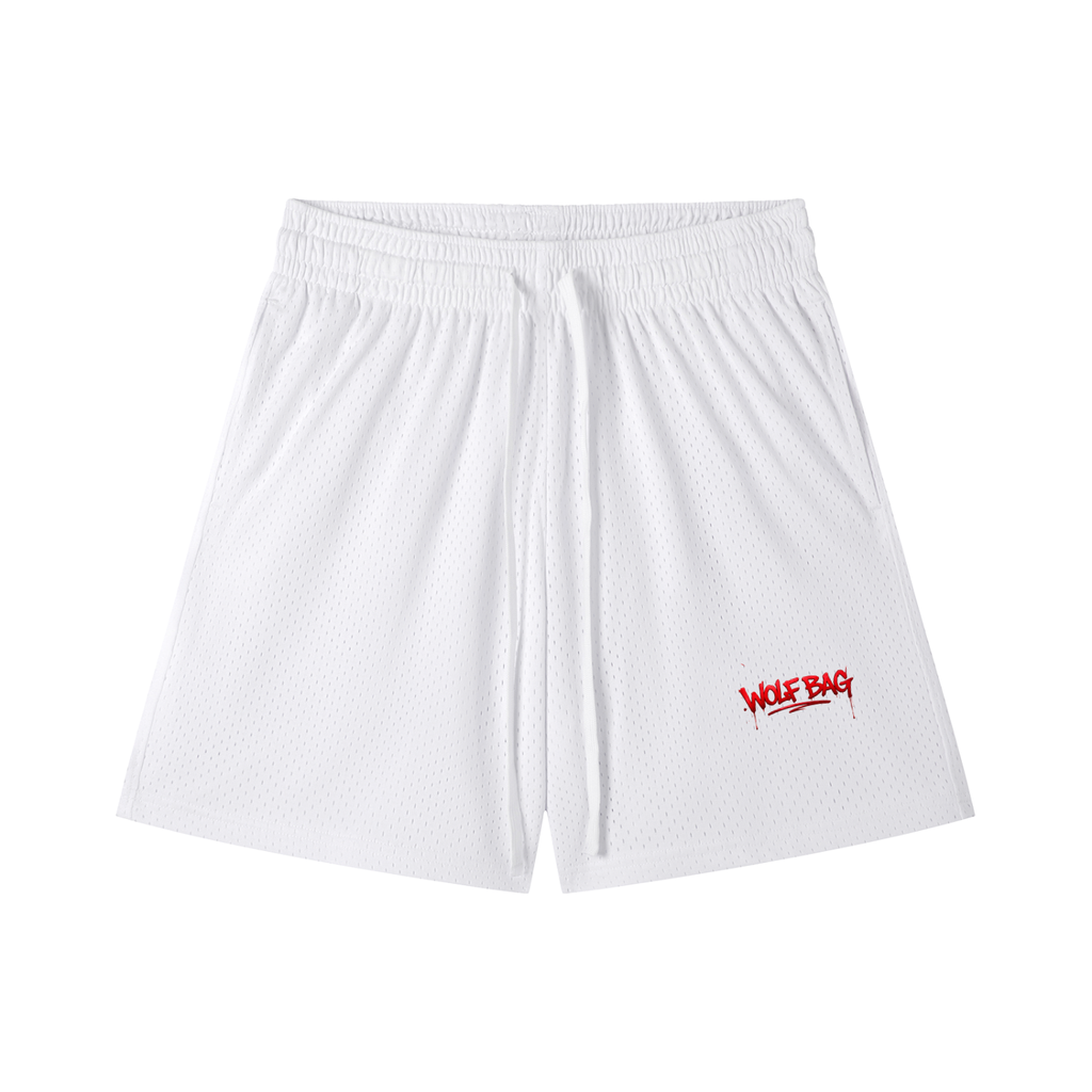 Mesh Drawstring Shorts
