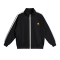 Contrast Side-Stripe Stand Collar  Jacket