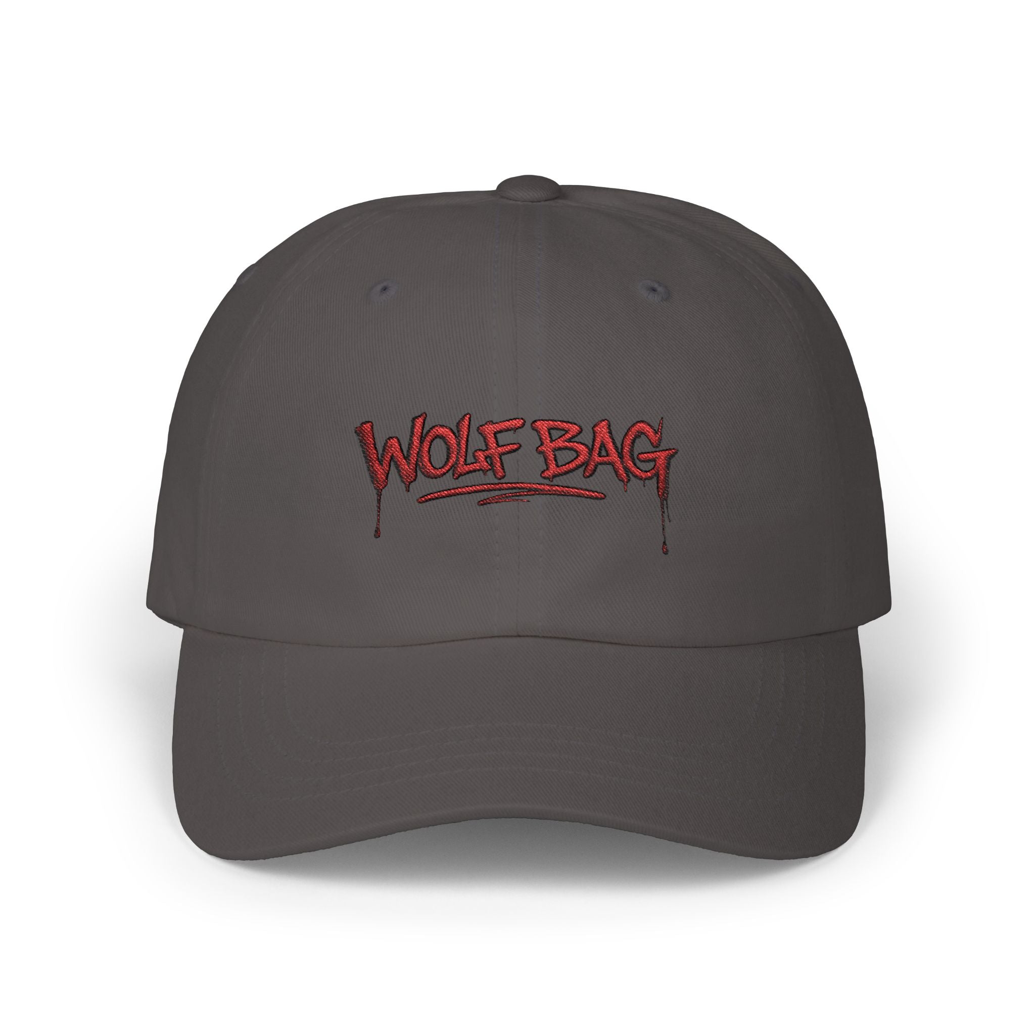 Wolf Bag Dad Cap — Embroidered Streetwear Baseball Hat