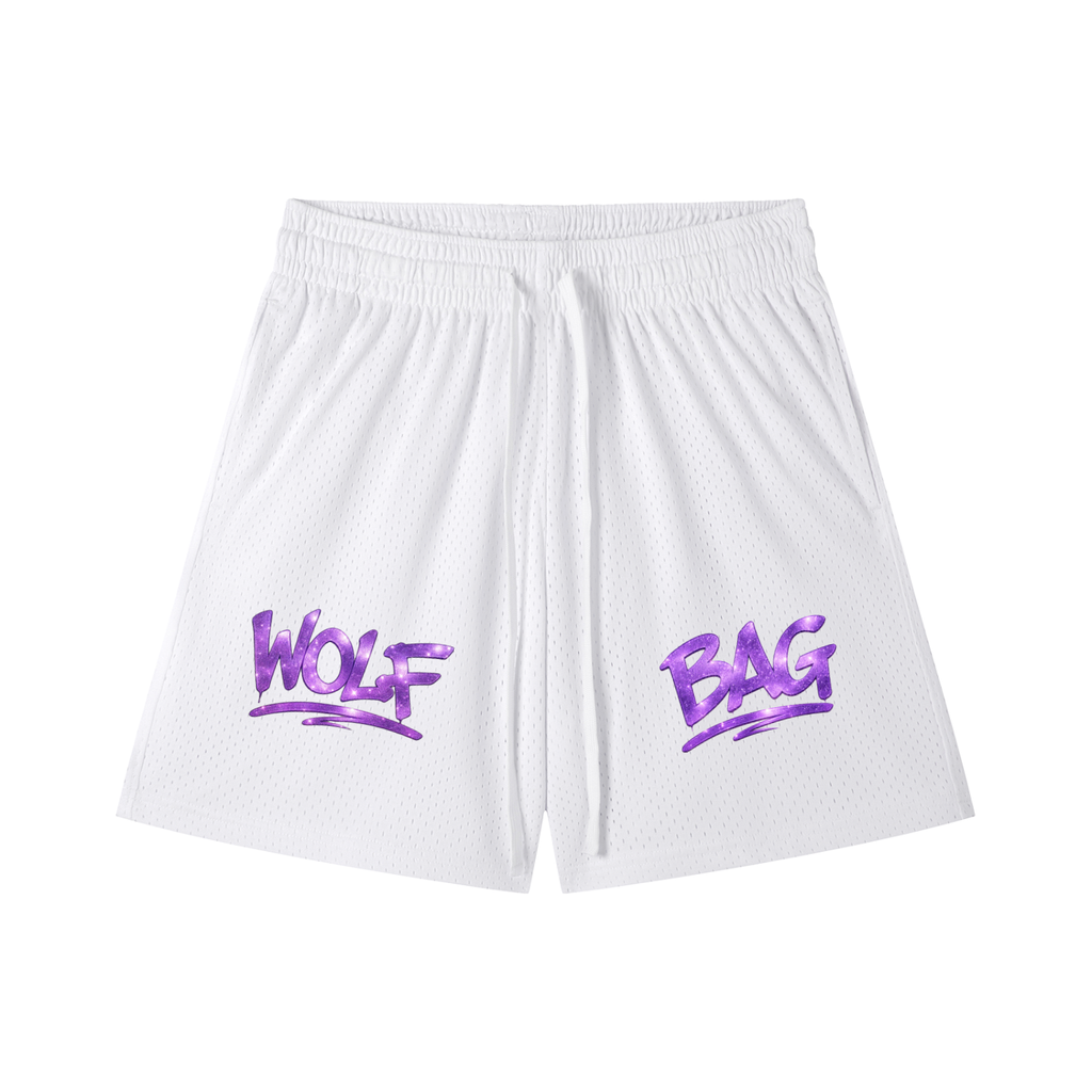 Mesh Drawstring Shorts