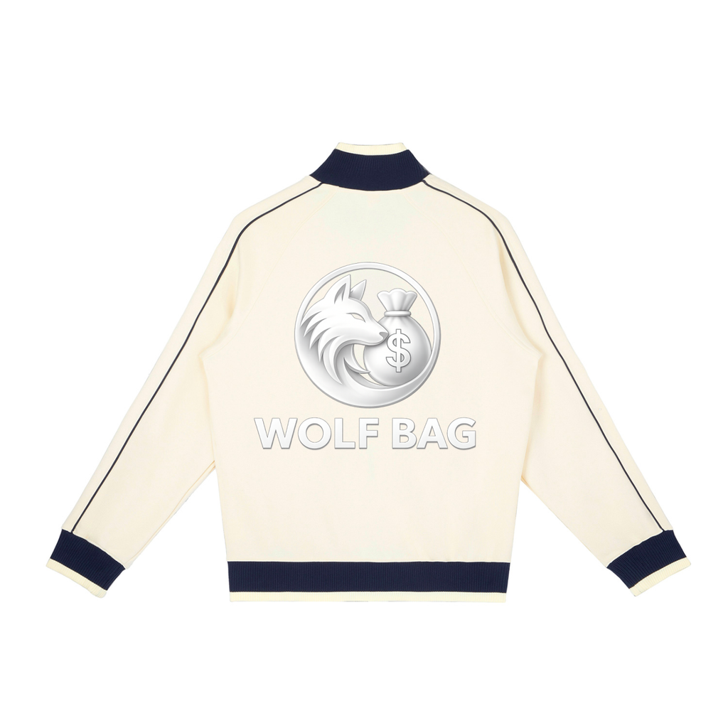 Color Block Raglan Sleeve Zip Track Jacket