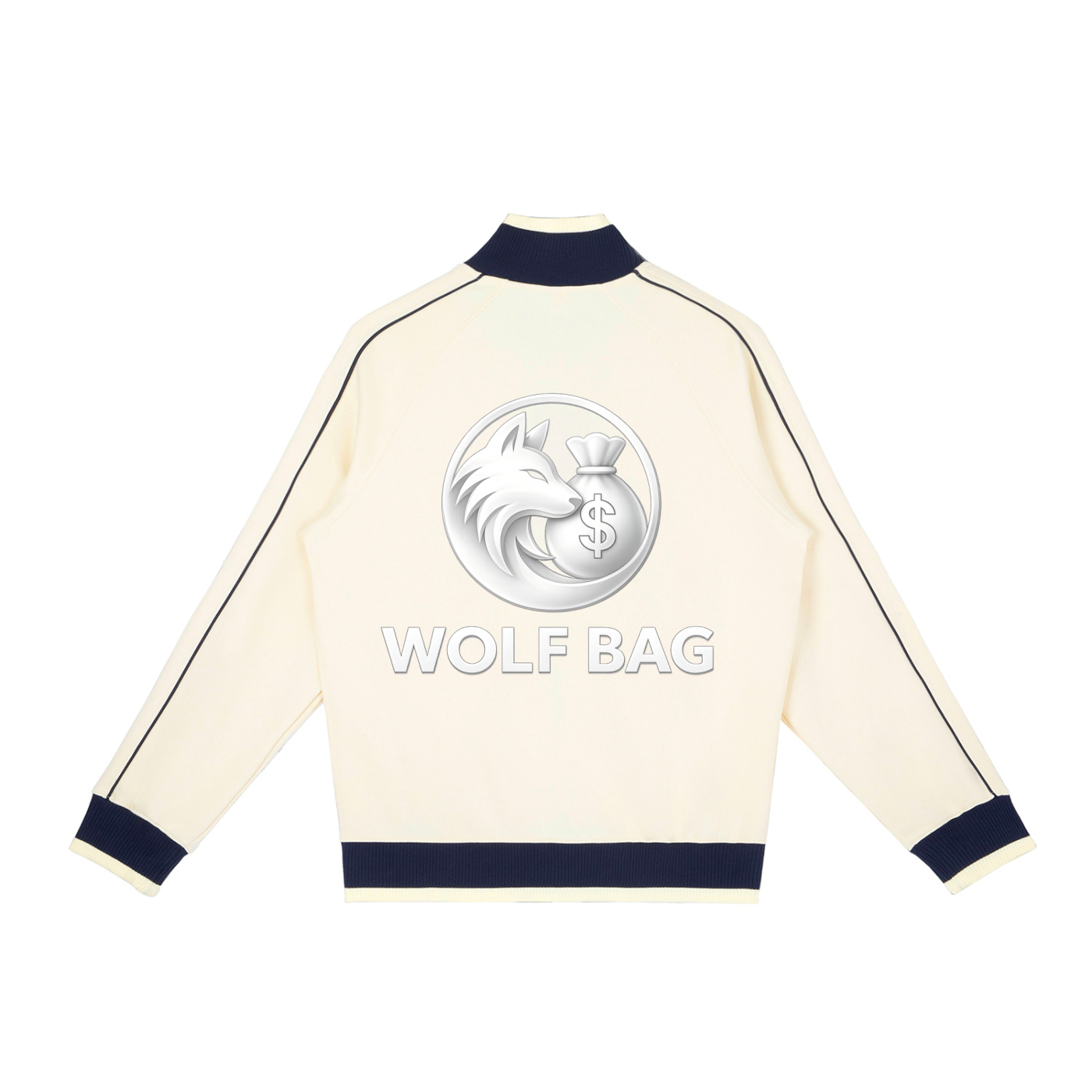 Color Block Raglan Sleeve Zip Track Jacket