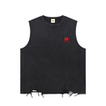 Snow Washed Raw-Hem Tank Top