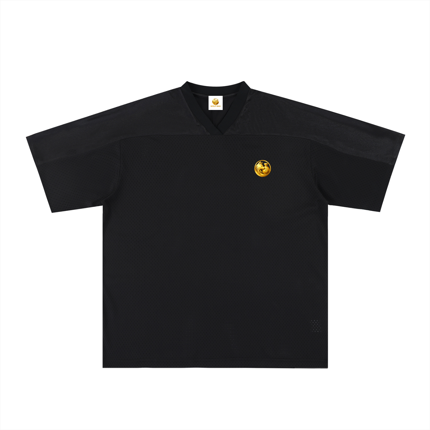 Oversized Mesh V-Neck Soccer Jersey
