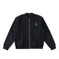 Essential Zip-Up Fleeced Varsity Jacket
