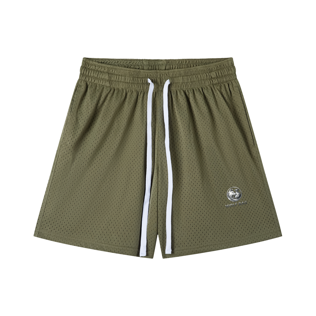 Mesh Drawstring Shorts