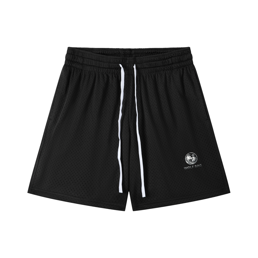 Mesh Drawstring Shorts