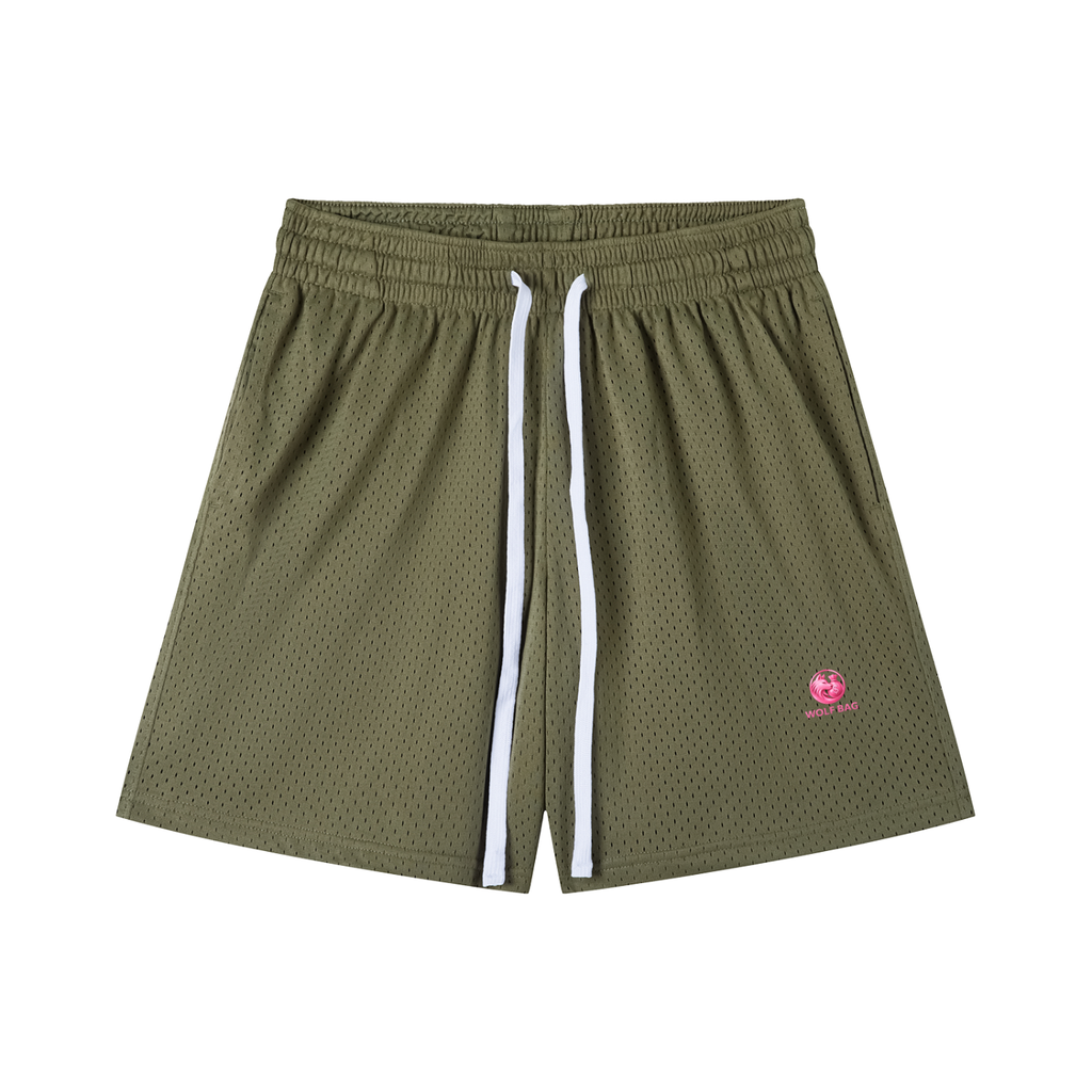 Mesh Drawstring Shorts
