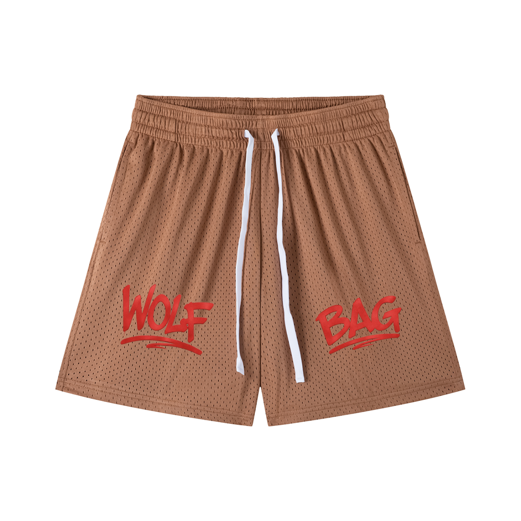Mesh Drawstring Shorts