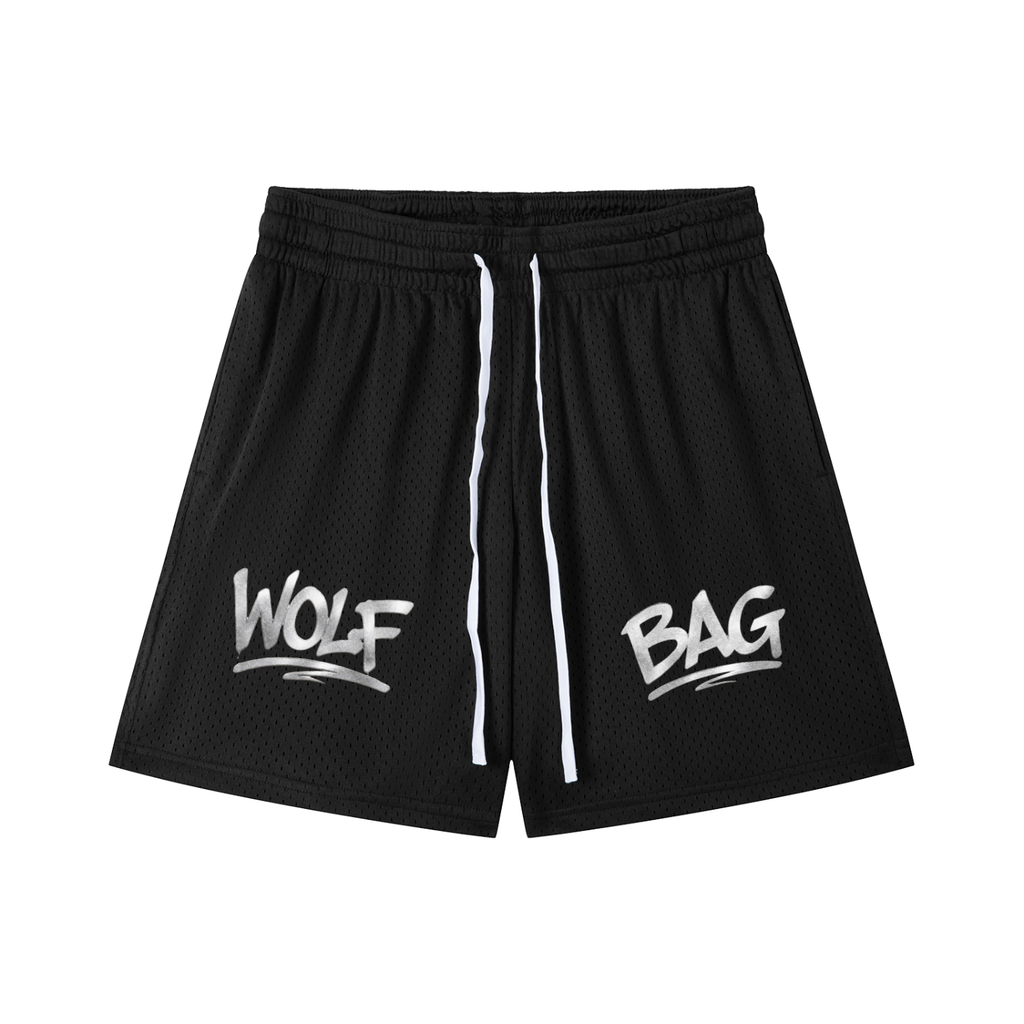 Mesh Drawstring Shorts