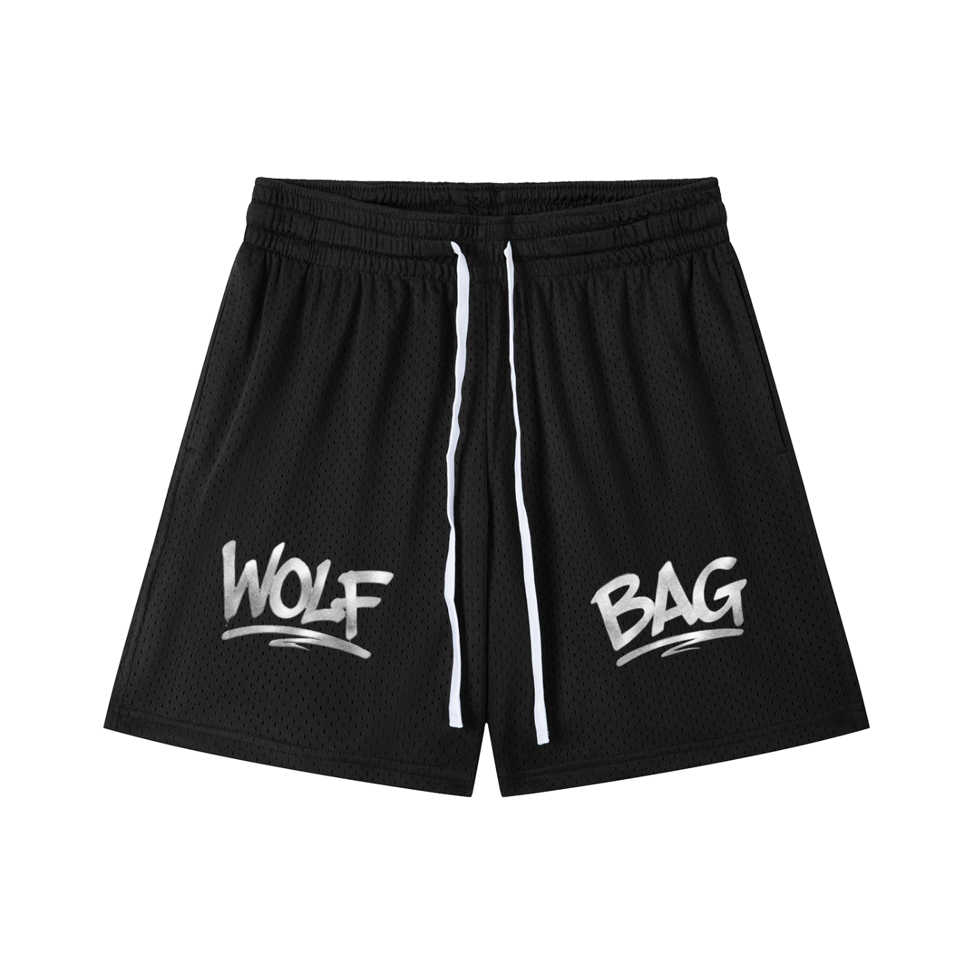 Mesh Drawstring Shorts