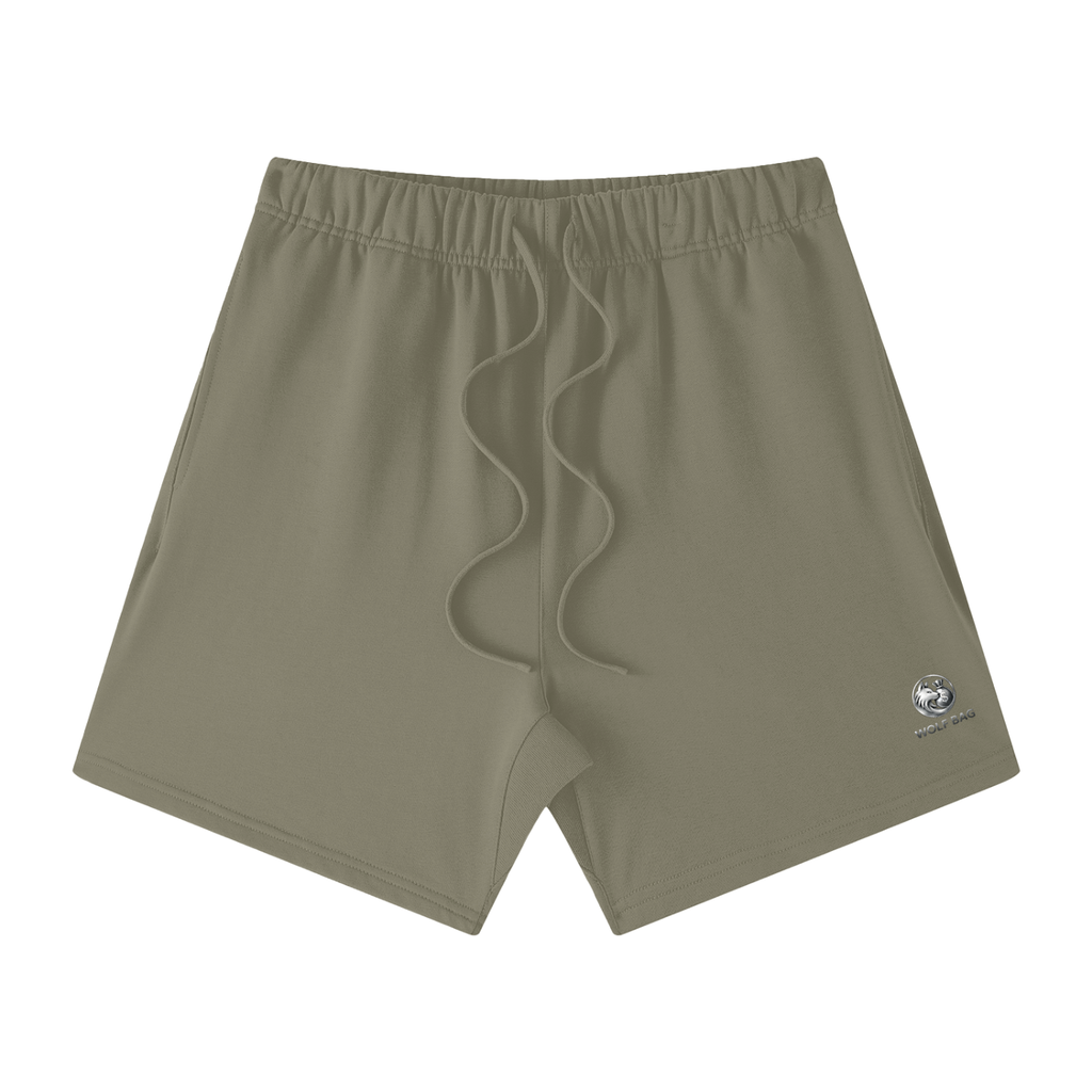 Unisex Earth Tone Loose Fit Cotton Shorts