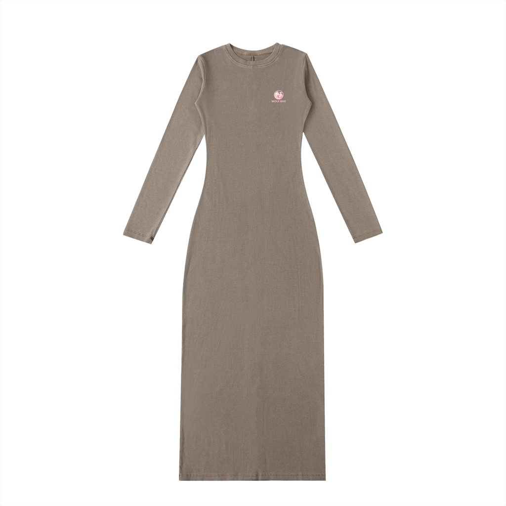 Dyed Washed Slit Maxi Dress