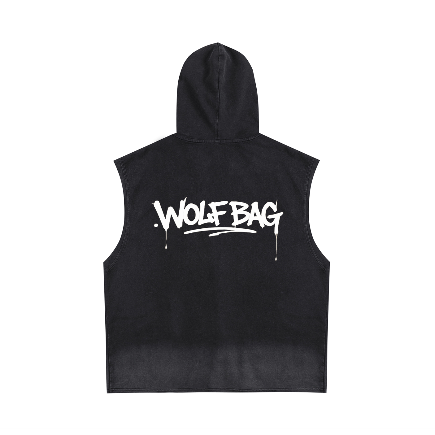 Vintage Washed Zip-Up Hooded Tank Top