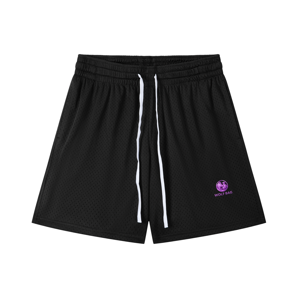 Mesh Drawstring Shorts