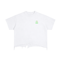 Vintage Wash Boxy Distressed Hem T-Shirt