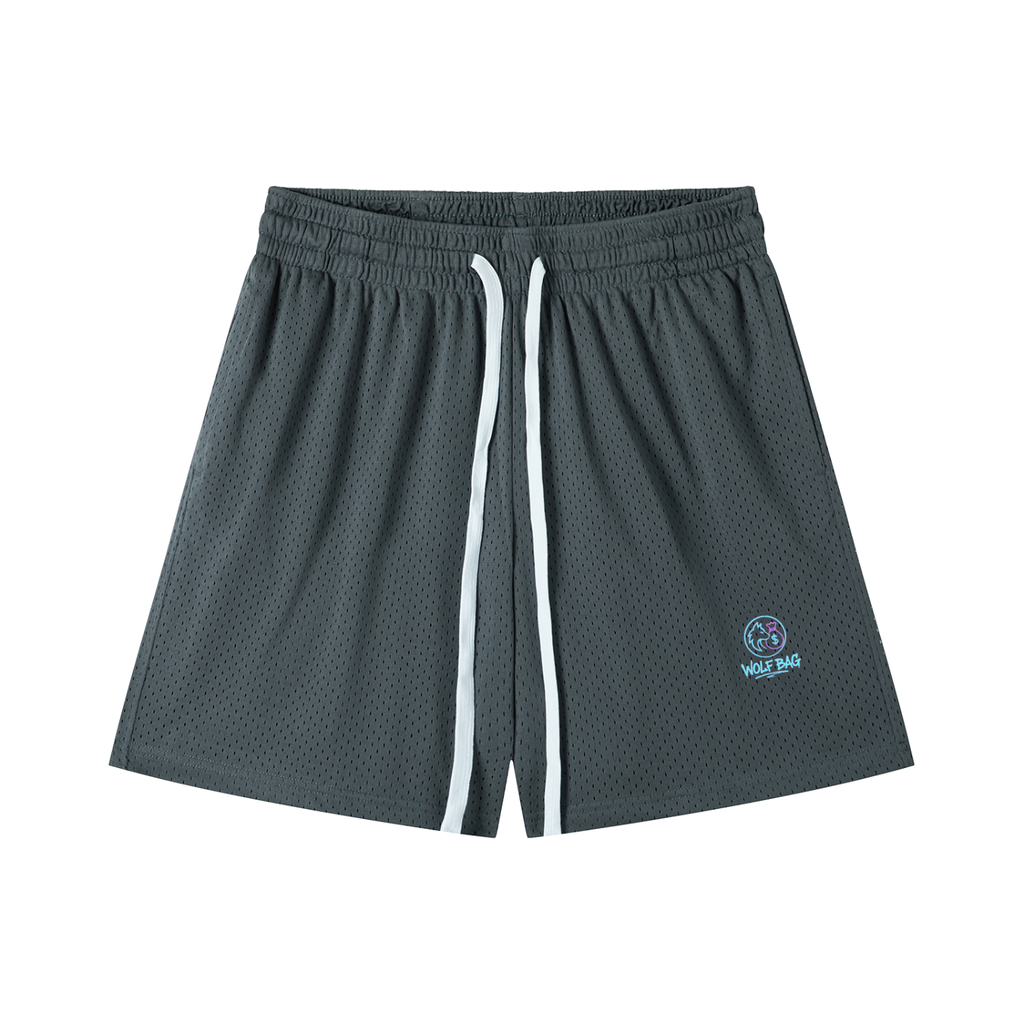 Mesh Drawstring Shorts